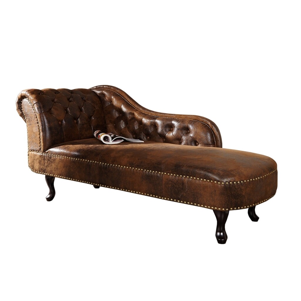 Recamiere CHESTERFIELD Antik-Look braun Preview Image
