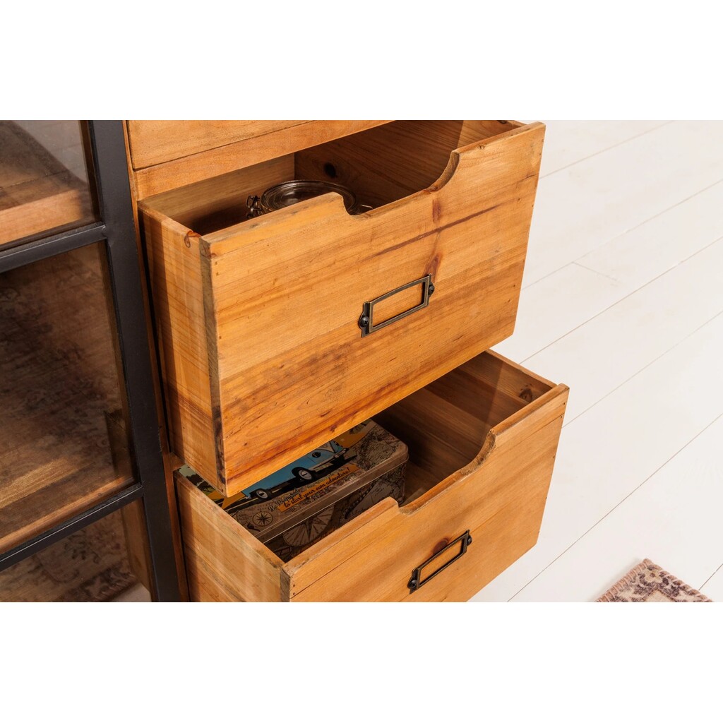 Sideboard Heritage Schiebeglastüren Kiefernholz Bild 7