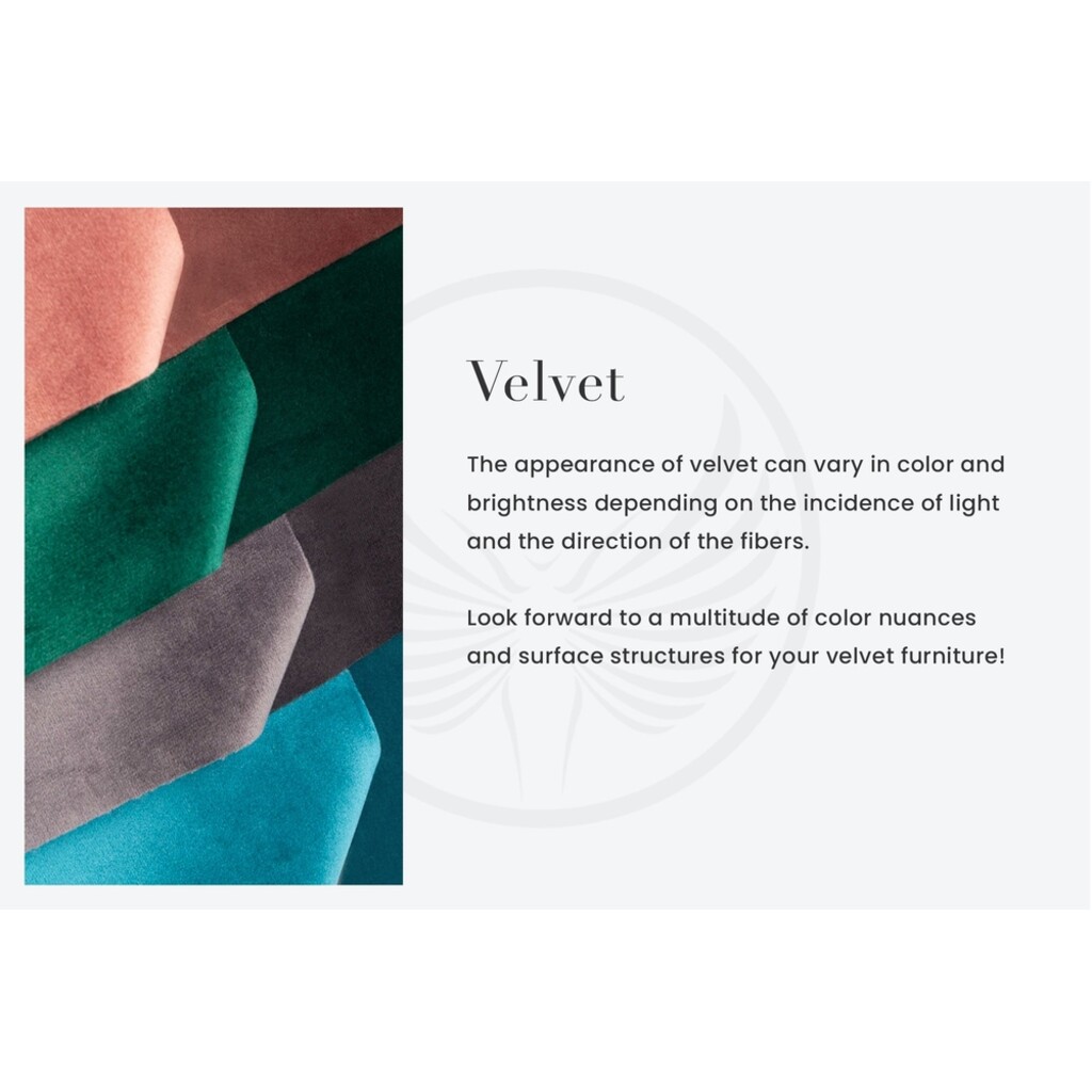 HEAVEN Sofa – 200cm 3-Sitzer Samt Taupe | SKANMØBLER Bild 8