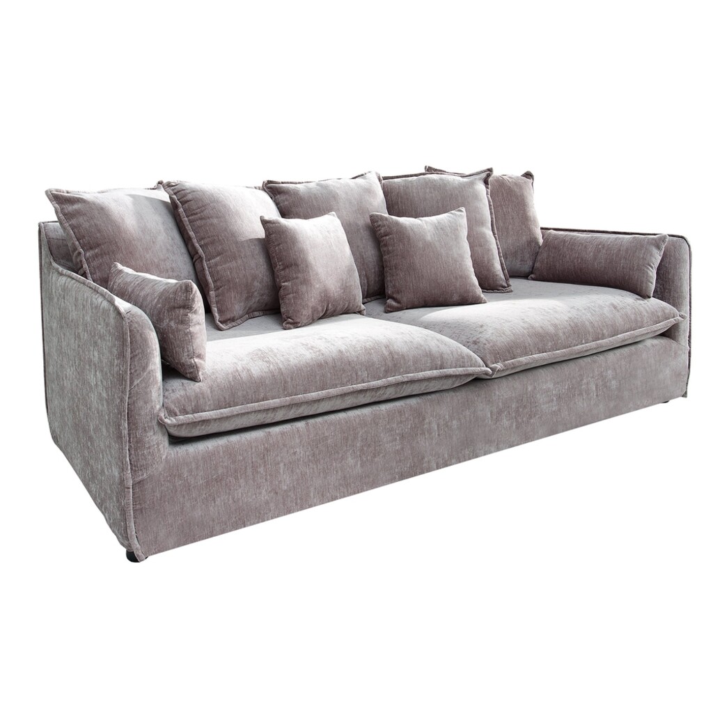 HEAVEN Sofa – 200cm 3-Sitzer Samt Taupe | SKANMØBLER Preview Image