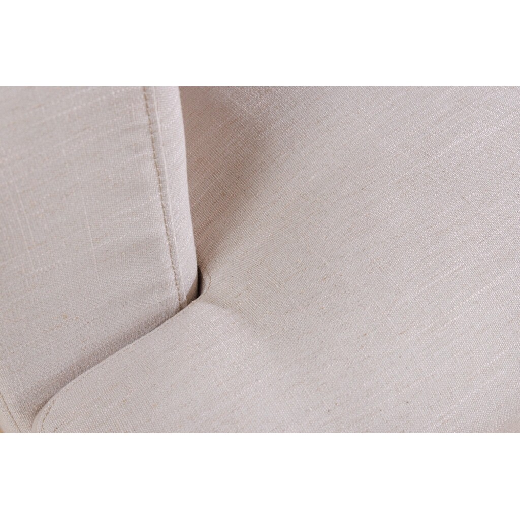 Sofa HEAVEN 210cm 3-Sitzer Federkern abnehmbarer Bezug Leinen natur Bild 7