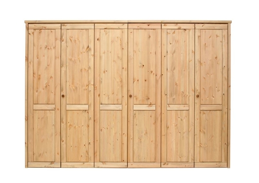 Kleiderschrank Rauna 6-Türig mit glatter Front Bild 1