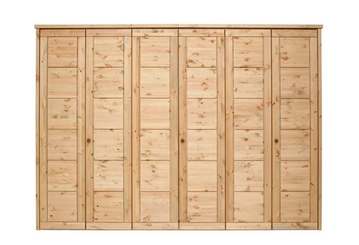 Kleiderschrank Rauna 6-Türig mit Kassetten Front Bild 1