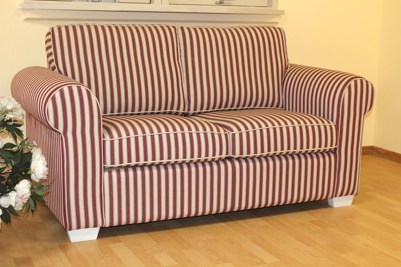Sofa Laura gepolstert rot Bild 1