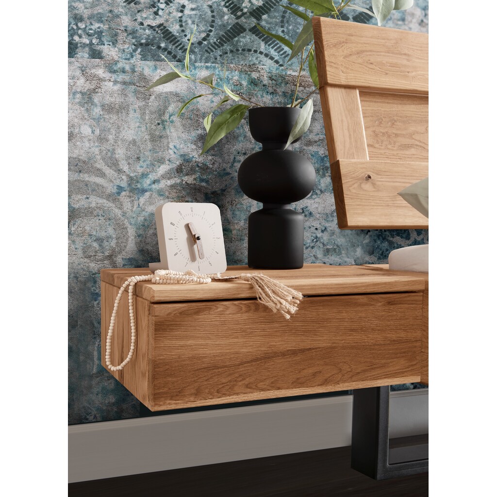 Hänge-Nachtkommode Ebeltoft aus massiver Wildeiche Preview Image