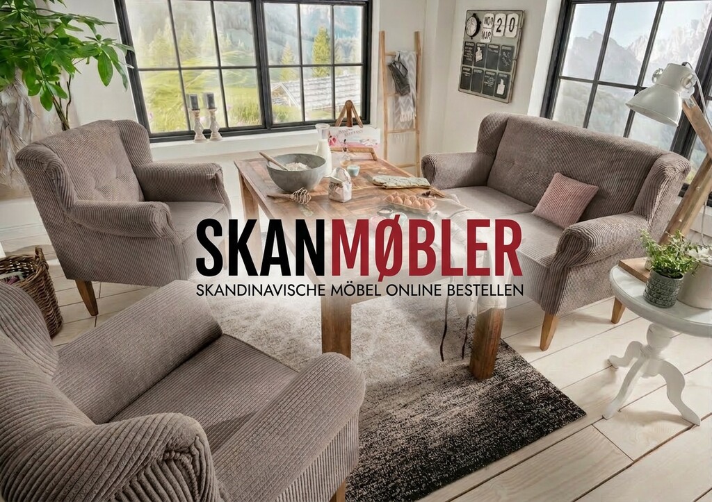 Pavolo Tischsofa mit Cord-Stoff | Wohnglücklich – Küchensofa Bild 3