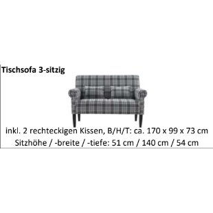 Banksystem Tavola schwarz braun kariert Bild 2