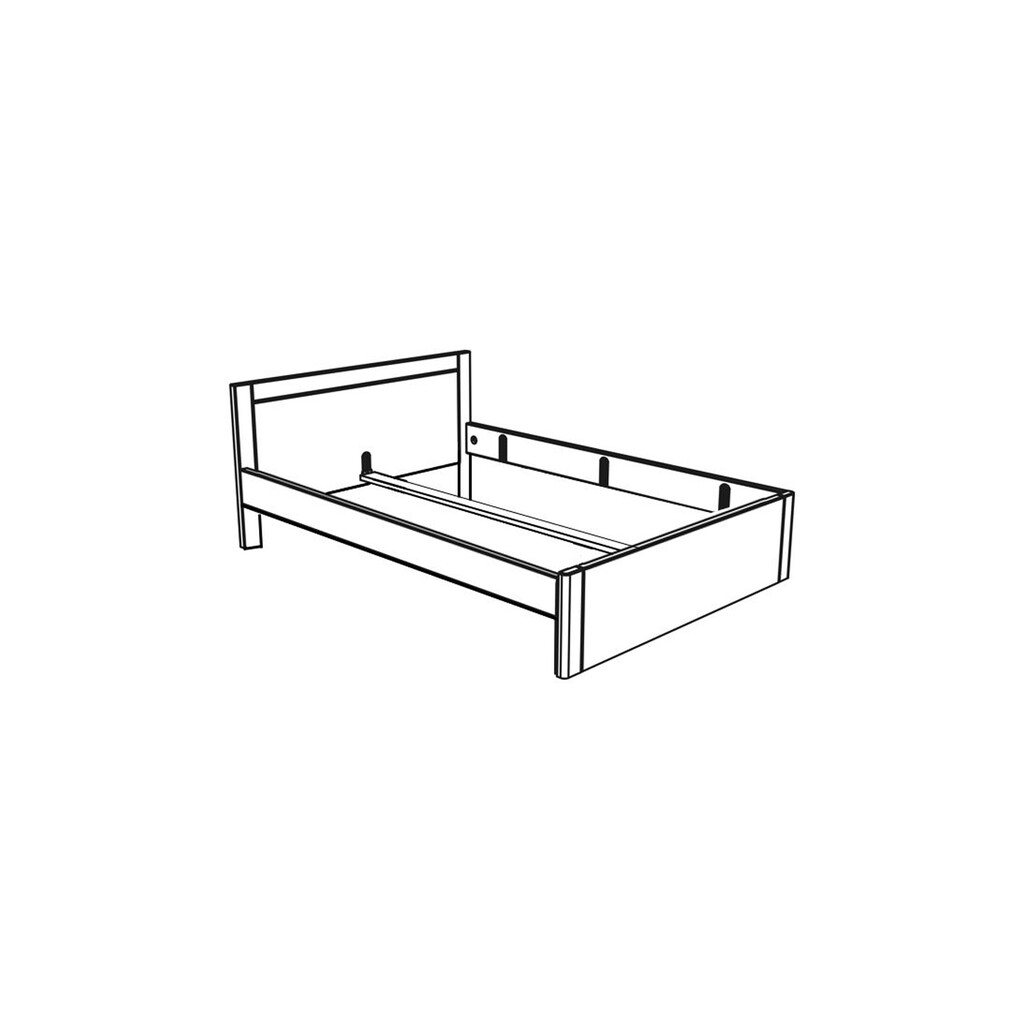Doppelbett Vita aus Kiefer Massivholz Preview Image