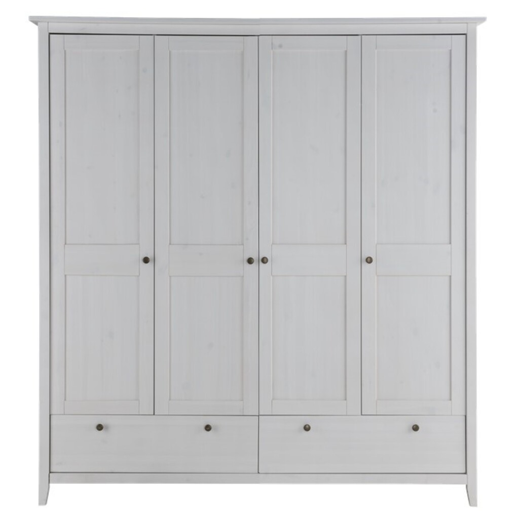 Drehtüren Kleiderschrank Solvita aus massiver Kiefer Bild 11
