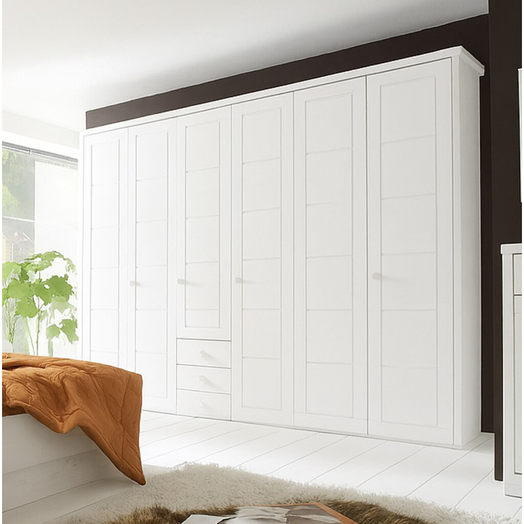 Kleiderschrank mit Kassettenfront und Schubladen Vita, 5-türig Bild 2