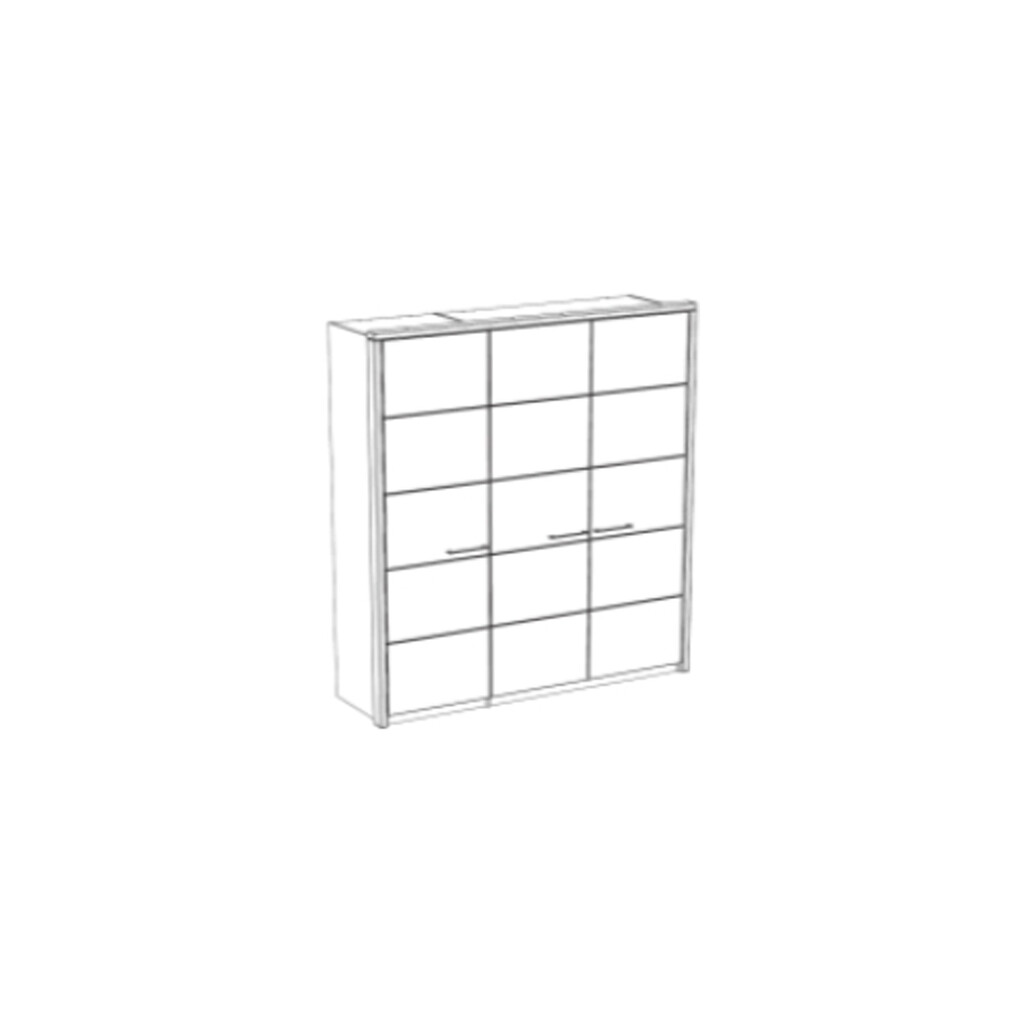 Wohnglücklich Kleiderschrank Vita 6-türig Kiefer Massiv Preview Image