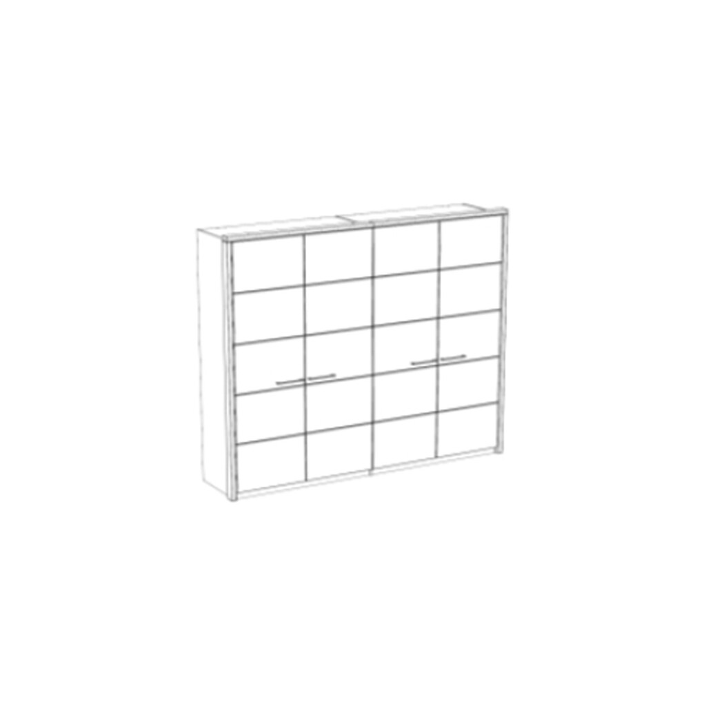 Wohnglücklich Kleiderschrank Vita 6-türig Kiefer Massiv Bild 3