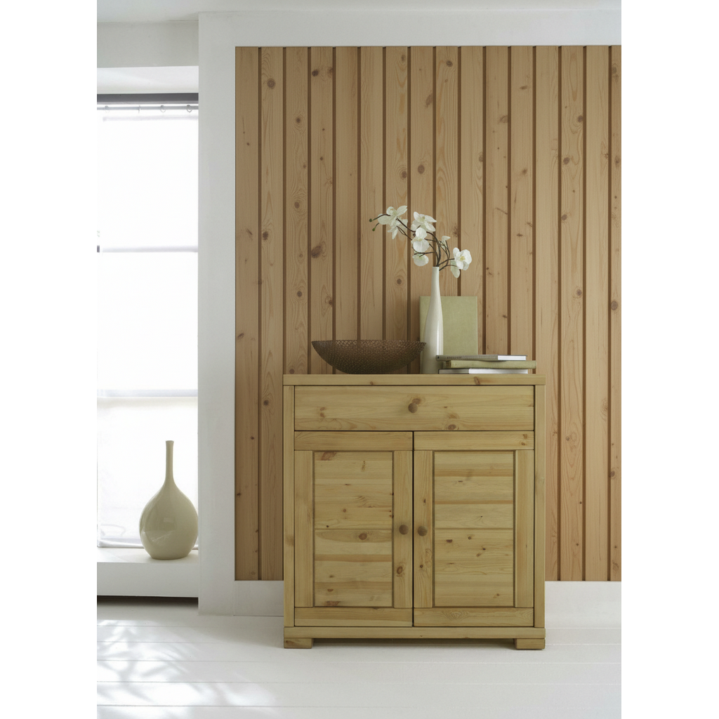 Kommode Vita 2 Türen, 1 Schublade, Kiefer Massiv Preview Image