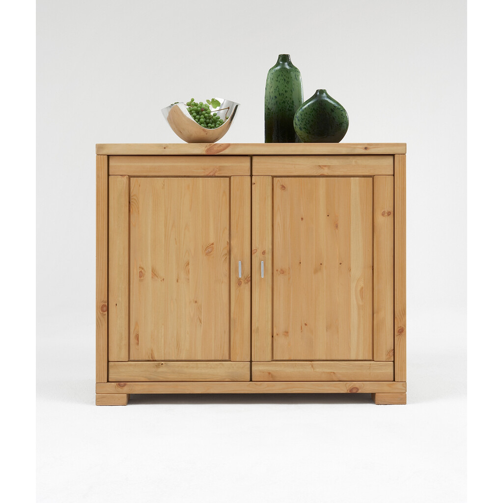 Wohnglücklich Kommode Vita Kiefer Massivholz, 2 Türen Preview Image