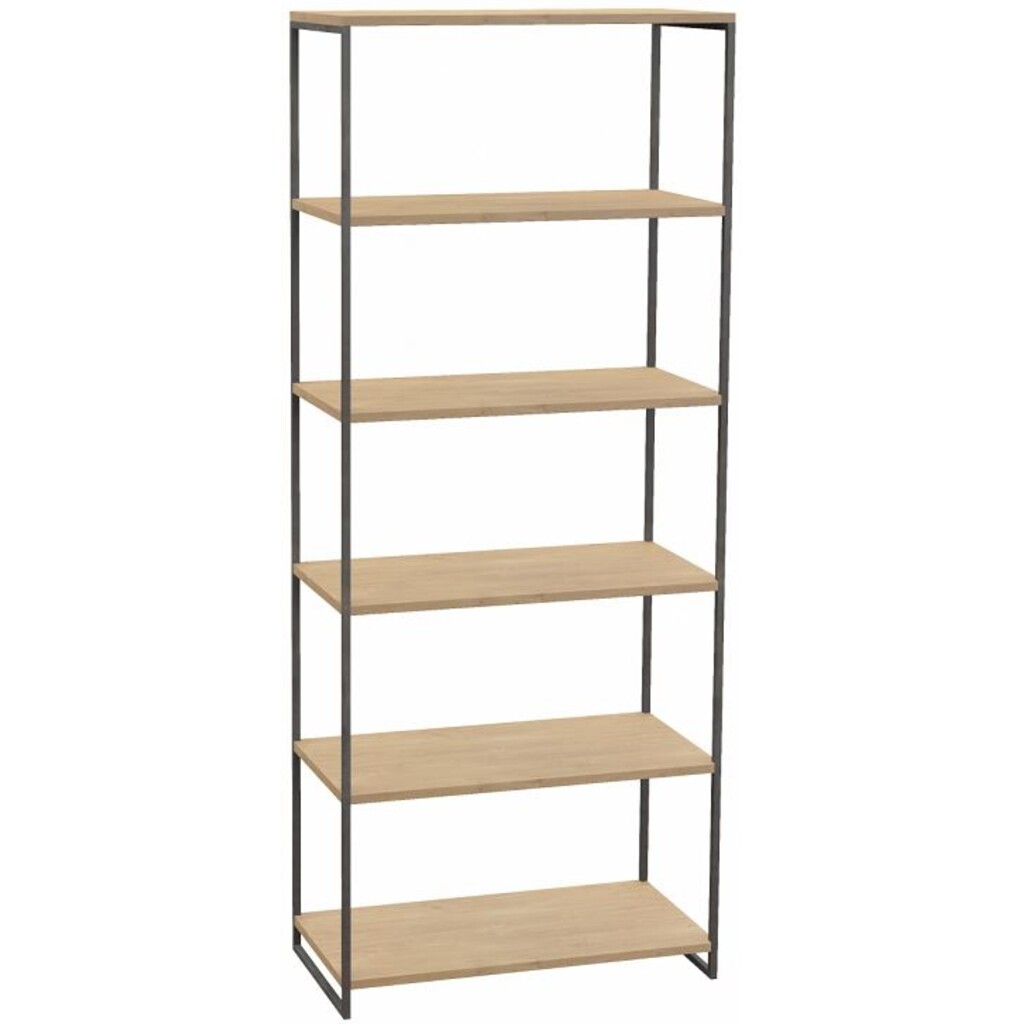 Offenes Regal 80 cm Lissabon aus massiver Wildeiche Bild 4