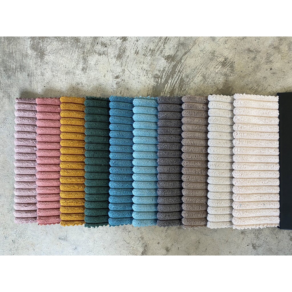 Solitär Ohren-Sessel mit Hocker Edmondo aus Cord Bild 6