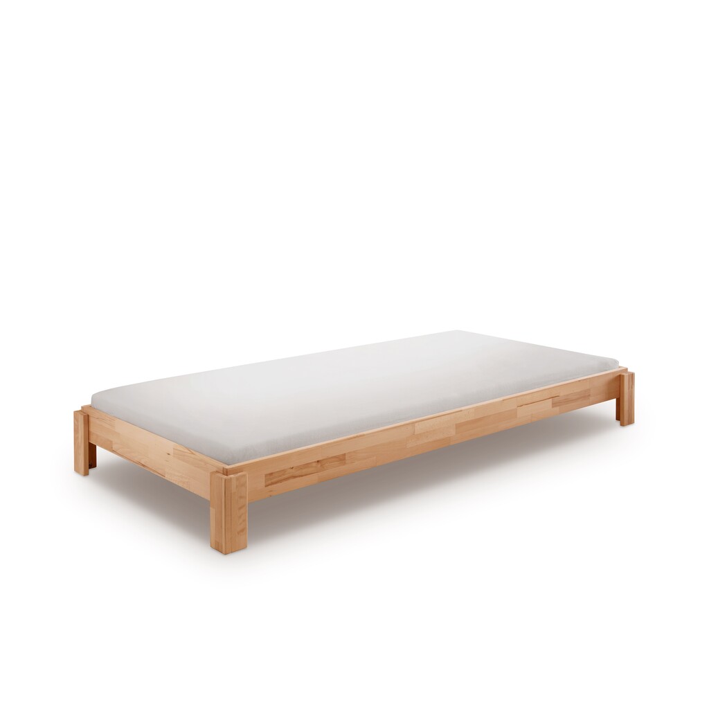 Stapelbett Denver aus massiver Buche weiß lackiert Bild 2