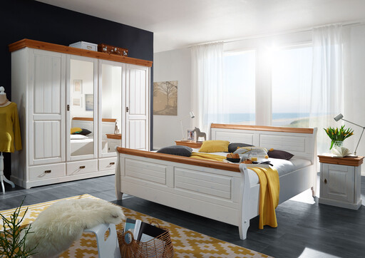 Impressionen zu G&K Kleiderschrank skandinavisch weiß Skandic, Bild 1