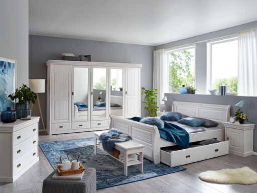 Impressionen zu G&K Kleiderschrank skandinavisch weiß Skandic, Bild 6