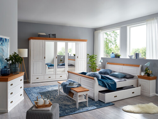 Impressionen zu G&K Kleiderschrank skandinavisch weiß Skandic, Bild 7