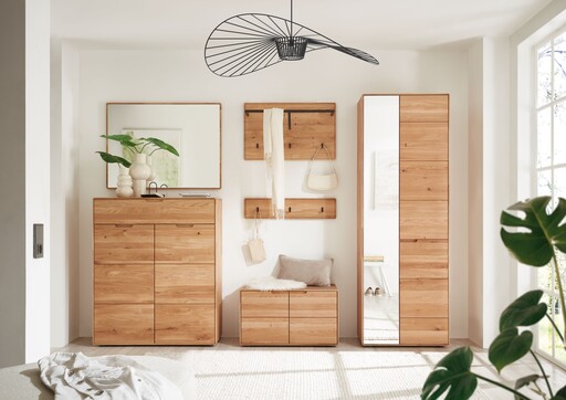 Impressionen zu G&K Massivholz Garderobenpaneel Garderobenleiste Roskilde, Bild 1