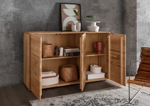 Impressionen zu G&K Sideboard I Herning Wildeiche mit Hirnholz Maserung, Bild 1