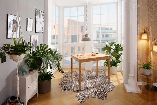 Impressionen zu G&K Tisch-Serie Farum aus Wildeiche Massivholz, Bild 3