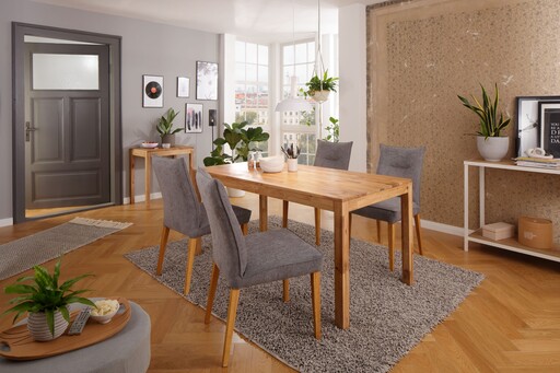 Impressionen zu G&K Tisch-Serie Farum aus Wildeiche Massivholz, Bild 5