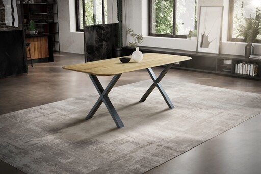 Impressionen zu G&K Tischgestell Skagen X-Gestell pulverbeschichtetes Metall, Bild 2