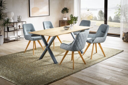 Impressionen zu G&K Tischgestell Skagen X-Gestell pulverbeschichtetes Metall, Bild 3