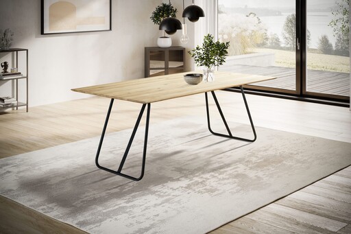 Impressionen zu G&K Tischplatte Wildeiche Skagen mit Schweizer Kante, Bild 3