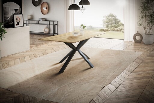 Impressionen zu G&K Tischplatte Wildeiche Skagen mit Schweizer Kante, Bild 4