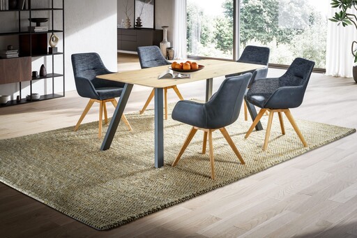 Impressionen zu G&K Tischplatte Skagen Wildeiche Massivholz mit Runder Kante R80, Bild 2