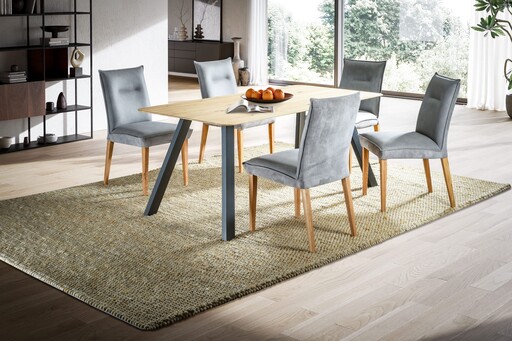 Impressionen zu G&K Tischplatte Skagen Wildeiche Massivholz mit Runder Kante R80, Bild 4