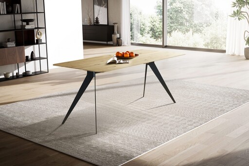 Impressionen zu G&K Tischplatte Skagen Wildeiche Massivholz mit Runder Kante R80, Bild 5