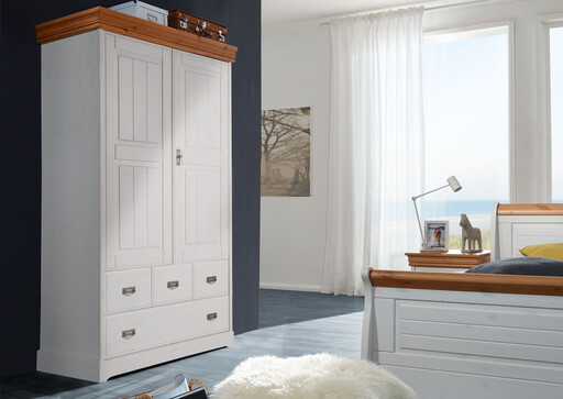 Impressionen zu G&K Wäscheschrank skandinavisch weiß, Bild 2