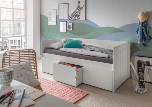 Impressionen zu INFANSKIDS Bettbank, Jugendbett Emma mit 3 Schubladen, Bild 1