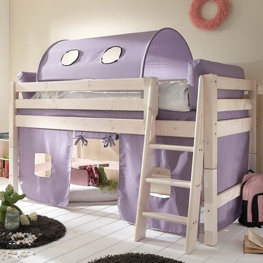 Impressionen zu INFANSKIDS Halbhochbett mit Absturzsicherung und schräger Leiter, Bild 5