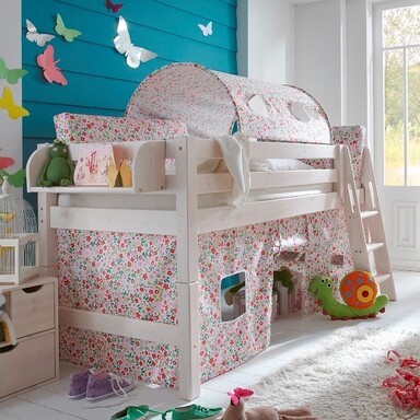 Impressionen zu INFANSKIDS Halbhochbett mit Absturzsicherung und schräger Leiter, Bild 8