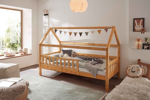 Impressionen zu INFANSKIDS Hausbett für Kinder aus Kiefer, Bild 1