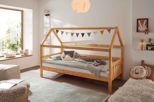 Impressionen zu INFANSKIDS Hausbett für Kinder aus Kiefer, Bild 2