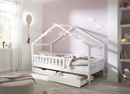 Impressionen zu INFANSKIDS Hausbett für Kinder aus Kiefer, Bild 3