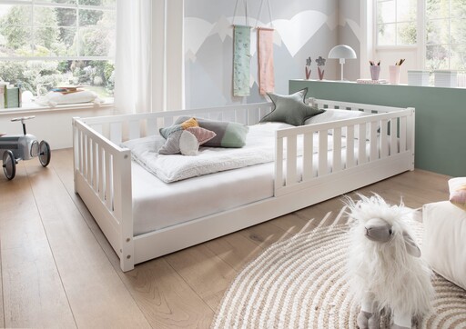 Impressionen zu INFANSKIDS Kinder Bodenbett mit Rausfallschutz und Rollrost, Bild 3