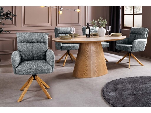 Impressionen zu Invicta Interior Drehsessel BIG GEORGE 360° mit automatischer Rückstellung, Eichenholzgestell, Bild 2