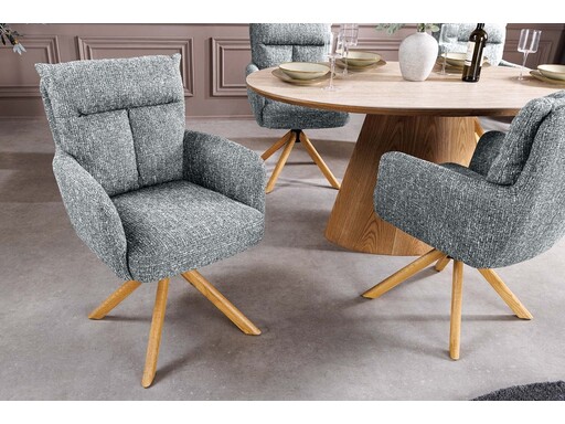 Impressionen zu Invicta Interior Drehsessel BIG GEORGE 360° mit automatischer Rückstellung, Eichenholzgestell, Bild 1