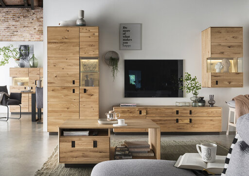 Impressionen zu TPT Hängevitrine Arosa aus Wildeiche, Bild 2