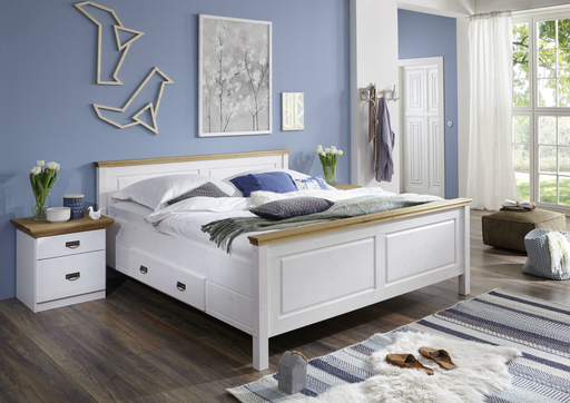 Schlafzimmer Landhausstil weiß gelaugt Komplettset von Harri günstig ... Schlafzimmer Landhausstil weiß gelaugt Komplettset von Harri günstig ...