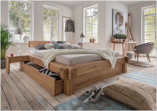 Impressionen zu TPT Balkenbett Wildeiche Sonderborg, Bild 1