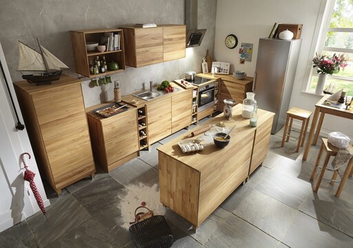 Impressionen zu TPT Küchen-Unterschrank mit Tür Massivholz, Bild 1