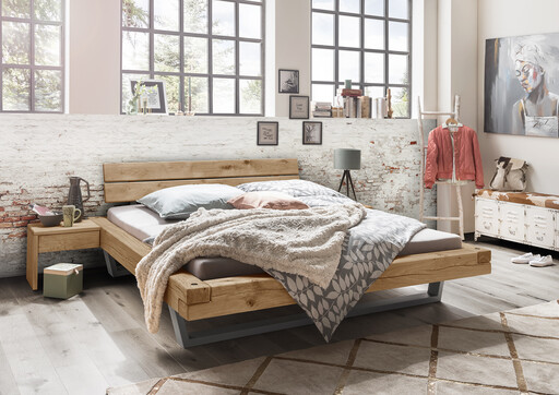 Impressionen zu TPT Nachtkommode für Balkenbetten L-Form mit Schublade, Bild 2